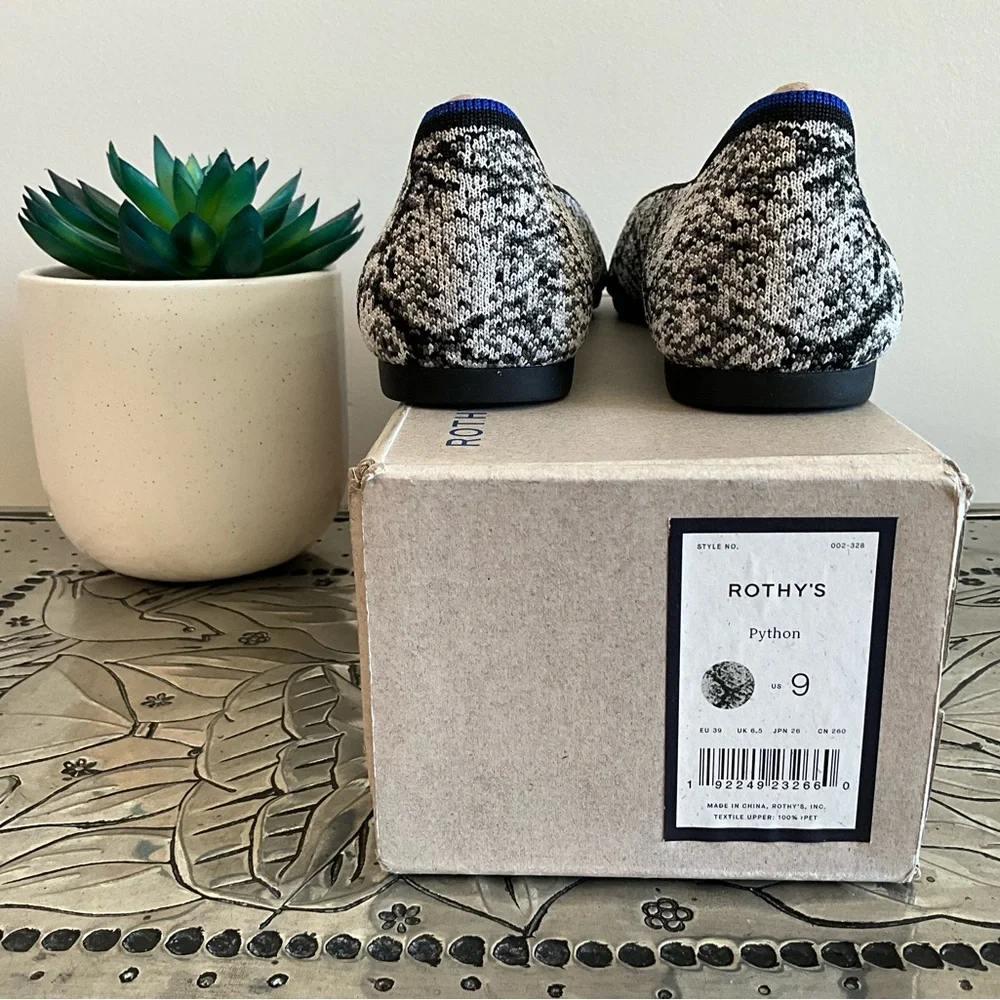 NIB Rothy's The Point Flats in Python, Size 9 - Picture 4 of 7